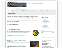 Tablet Screenshot of extremos.org.ve